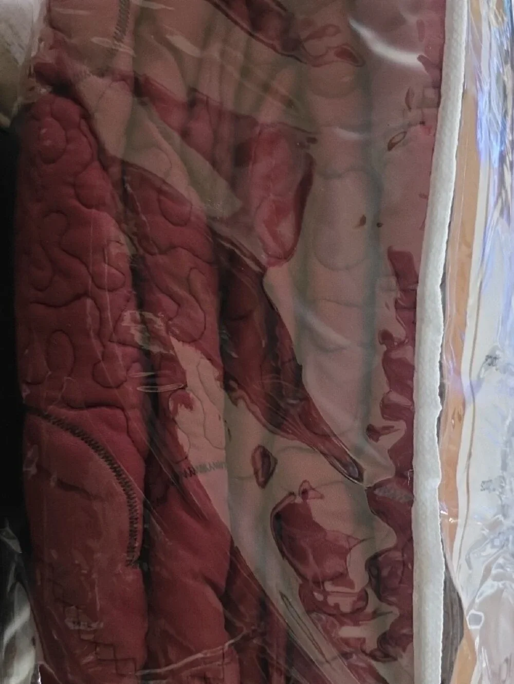 Embroidered Quilt Set - Burgundy